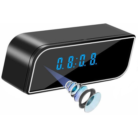 Full HD 1080p WiFi Hidden Table Clock Spy Camera