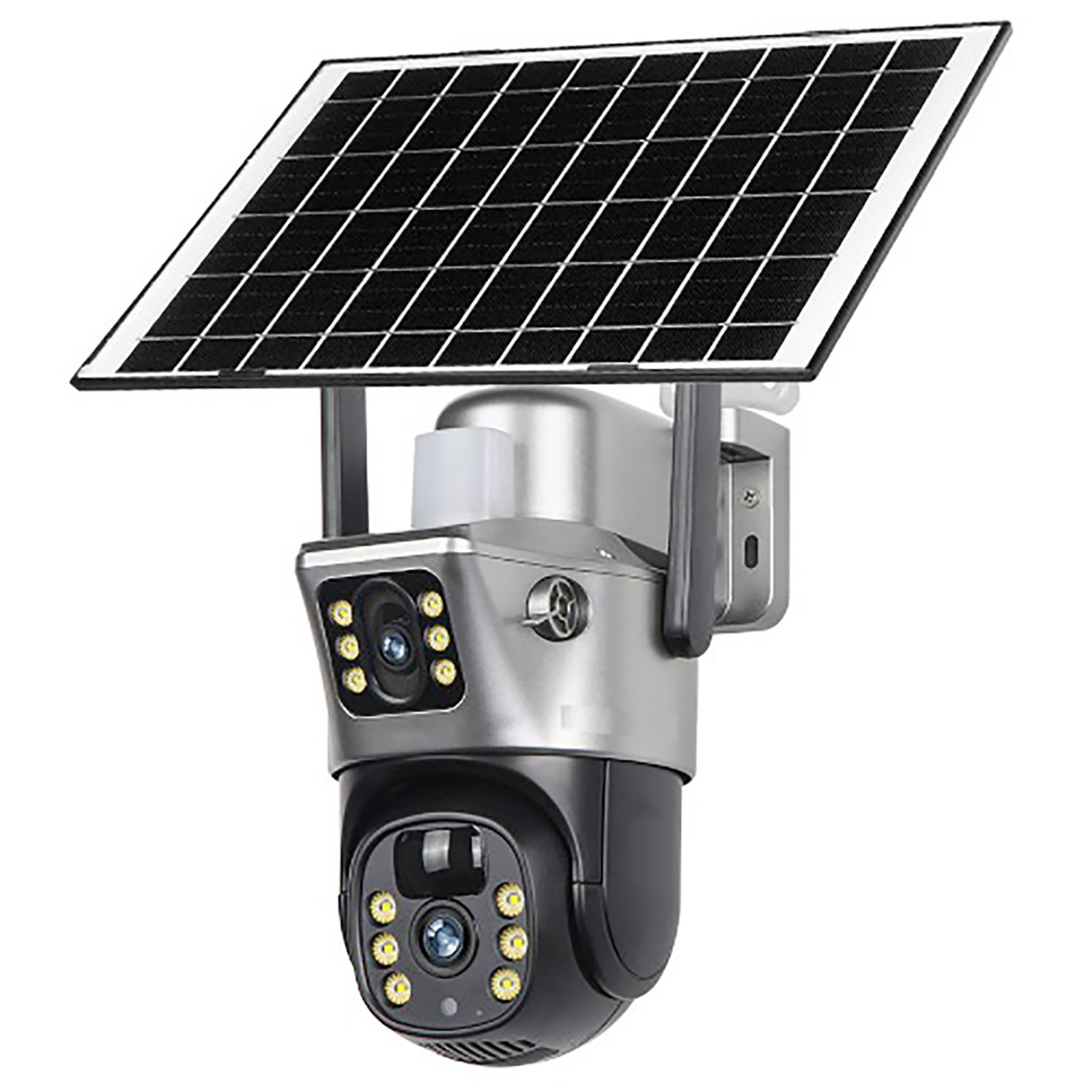 V380 4MP Solar PTZ 4G Dual Lens Camera